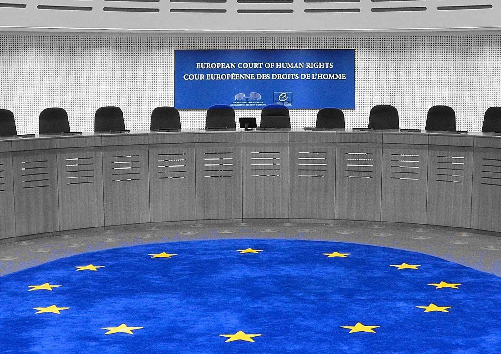 Salle d'audience de la Cour européenne des droits de l'homme